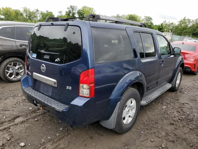 5N1AR18W86C678698 - 2006 NISSAN PATHFINDER BLUE photo 4