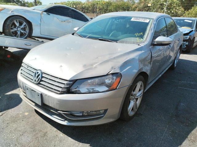 1VWCN7A30CC106190 - 2012 VOLKSWAGEN PASSAT SEL GRAY photo 2