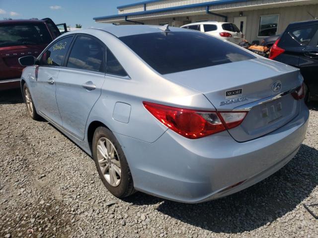 5NPEB4AC4DH712892 - 2013 HYUNDAI SONATA GLS BLUE photo 3