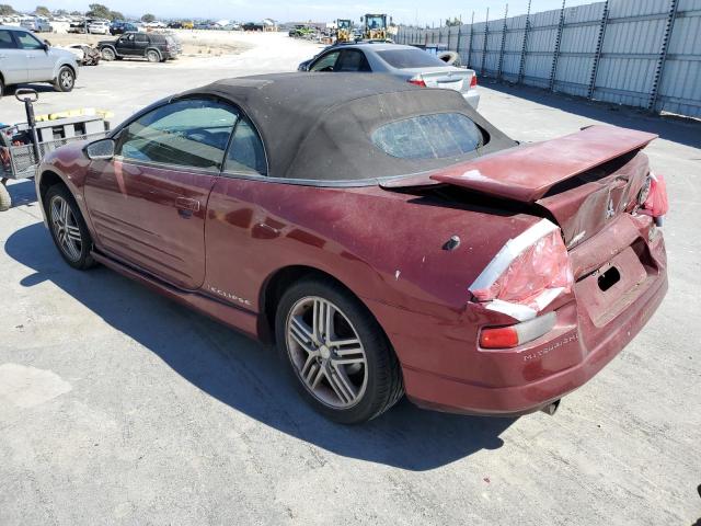 4A3AE55H74E053687 - 2004 MITSUBISHI ECLIPSE BURGUNDY photo 3