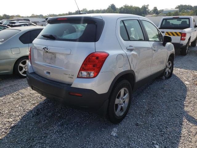 KL7CJPSB7FB094065 - 2015 CHEVROLET TRAX 1LS SILVER photo 4