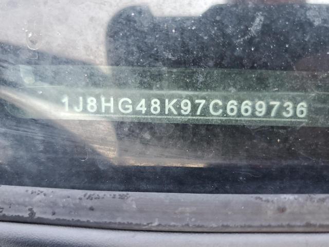 1J8HG48K97C669736 - 2007 JEEP COMMANDER 黑色 照片 10