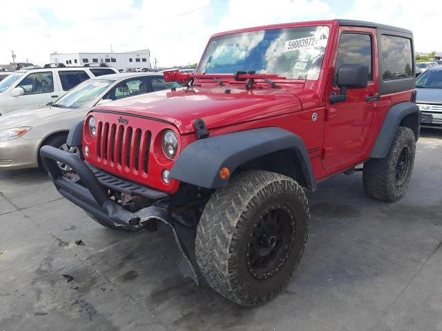 1C4AJWAG2EL120811 - 2014 JEEP WRANGLER S 红色 照片 2