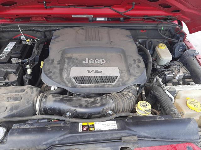 1C4AJWAG2EL120811 - 2014 JEEP WRANGLER S 红色 照片 7