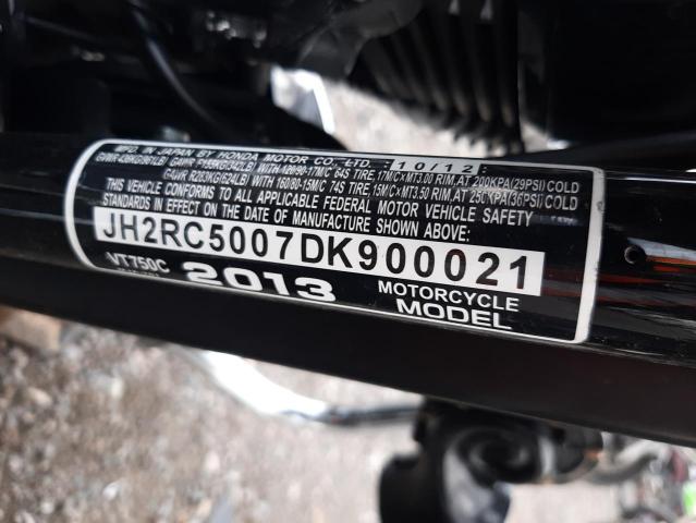 JH2RC5007DK900021 - 2013 HONDA VT750 C BLACK photo 10