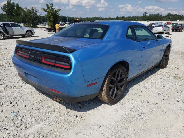 2C3CDZAG0KH602613 - 2019 DODGE CHALLENGER BLUE photo 4