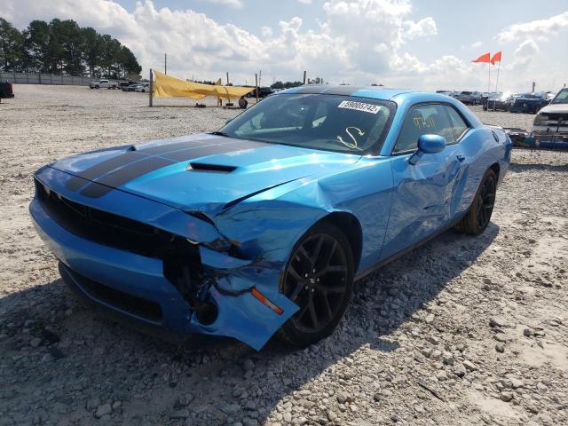 2C3CDZAG0KH602613 - 2019 DODGE CHALLENGER BLUE photo 9