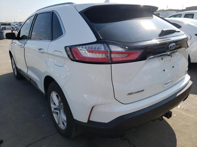 2FMPK4J97KBC59966 - 2019 FORD EDGE SEL WHITE photo 3