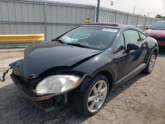 4A3AK34T48E031557 - 2008 MITSUBISHI ECLIPSE GT BLACK photo 2