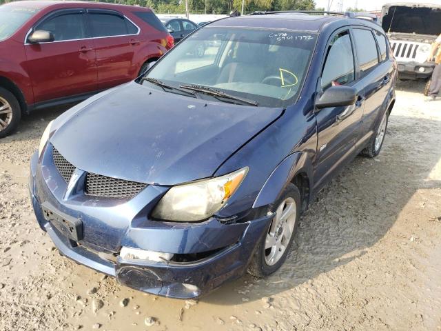 5Y2SL628X4Z439813 - 2004 PONTIAC VIBE BLUE photo 2