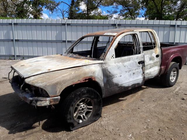 1B7HG48N62S709321 - 2002 DODGE DAKOTA QUA BURN photo 10