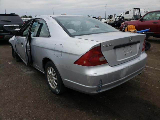 1HGEM21701L096506 - 2001 HONDA CIVIC HX SILVER photo 3