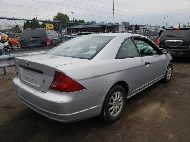 1HGEM21701L096506 - 2001 HONDA CIVIC HX SILVER photo 4