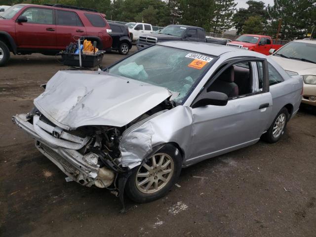 1HGEM21701L096506 - 2001 HONDA CIVIC HX SILVER photo 9