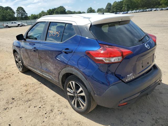 3N1CP5CU2KL558705 - 2019 NISSAN KICKS S BLUE photo 3