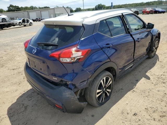 3N1CP5CU2KL558705 - 2019 NISSAN KICKS S BLUE photo 4