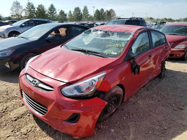 KMHCT4AE3GU156330 - 2016 HYUNDAI ACCENT RED photo 2