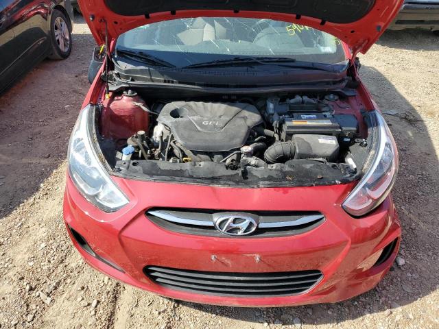 KMHCT4AE3GU156330 - 2016 HYUNDAI ACCENT RED photo 7