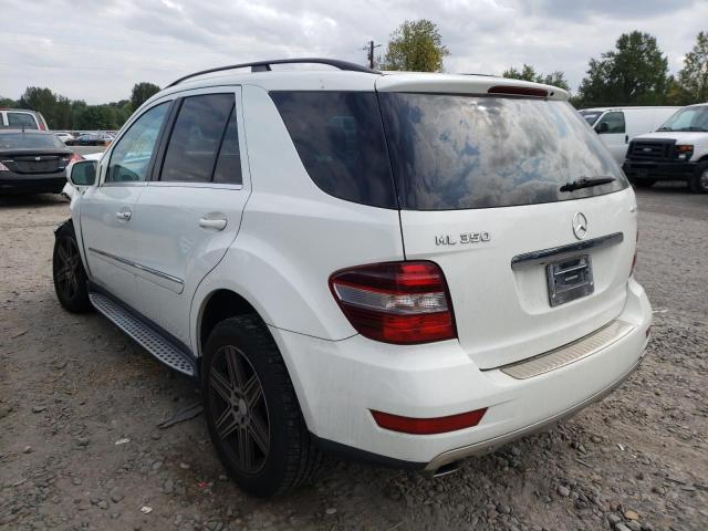 4JGBB8GB8AA541541 - 2010 MERCEDES-BENZ ML 350 4MA WHITE photo 3