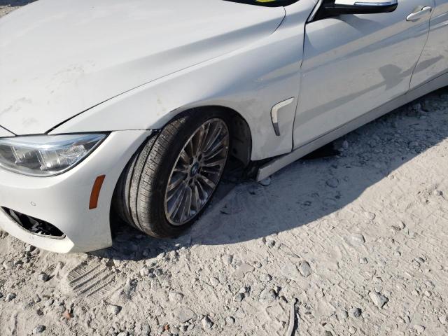 WBA4A5C59FG051352 - 2015 BMW 428 I GRAN WHITE photo 9