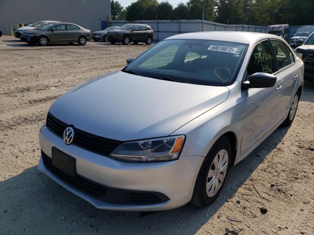 3VW2K7AJ6DM391108 - 2013 VOLKSWAGEN JETTA BASE SILVER photo 2