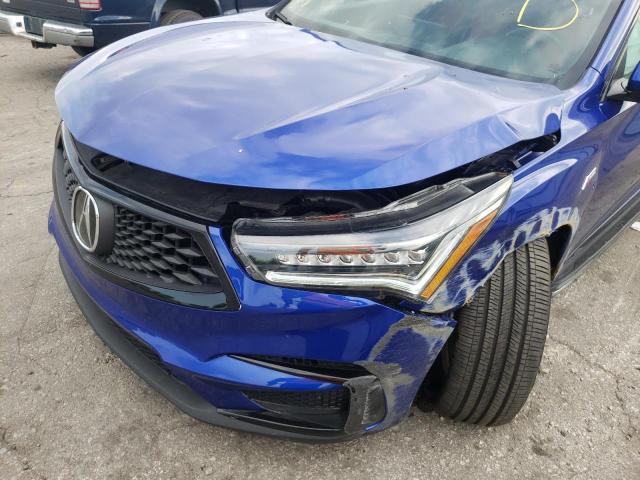 5J8TC2H66ML047161 - 2021 ACURA RDX A-SPEC BLUE photo 9