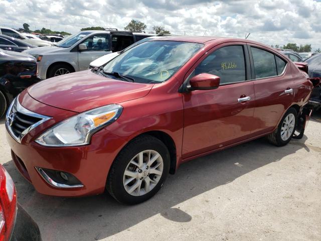 3N1CN7AP9KL843819 - 2019 NISSAN VERSA S RED photo 2