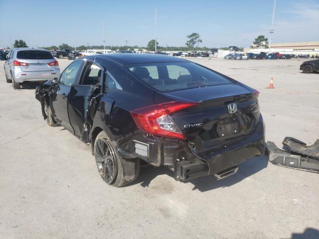 19XFC2F85LE002056 - 2020 HONDA CIVIC SPOR BLACK photo 3