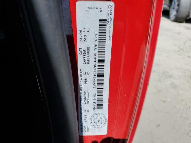 3VWPW21C56M416484 - 2006 VOLKSWAGEN NEW BEETLE 红色 照片 10