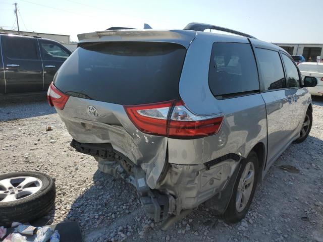 5TDKZ3DC6JS927037 - 2018 TOYOTA SIENNA LE SILVER photo 4