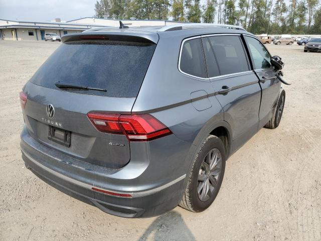 3VV2B7AX0NM048790 - 2022 VOLKSWAGEN TIGUAN SE GRAY photo 4