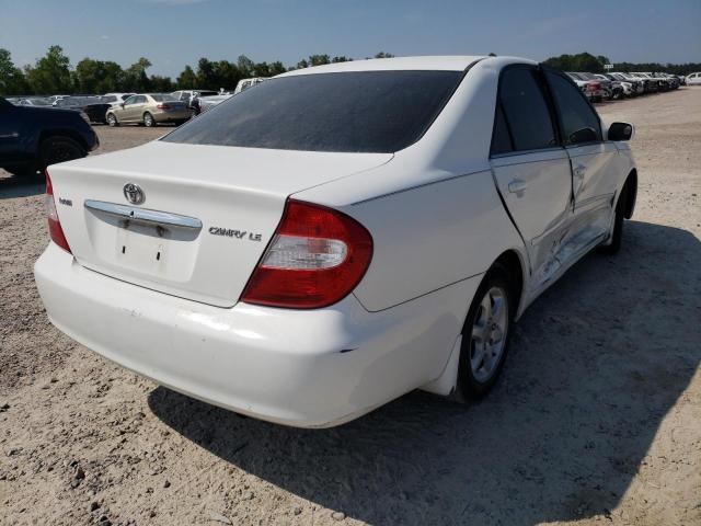 4T1BE32K12U049709 - 2002 TOYOTA CAMRY LE WHITE photo 4