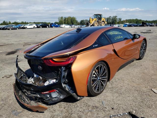 WBY2Z4C59K7F00408 - 2019 BMW I8 ORANGE photo 4