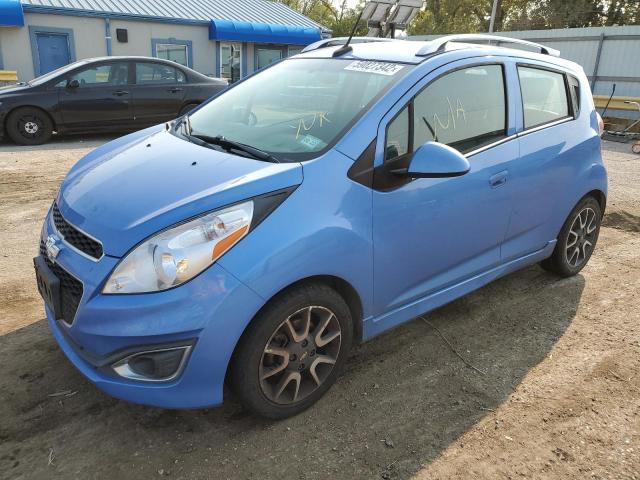 KL8CF6S91DC580463 - 2013 CHEVROLET SPARK 2LT BLUE photo 2