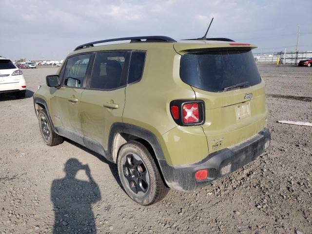 ZACCJBBT2FPB29440 - 2015 JEEP RENEGADE GREEN photo 3