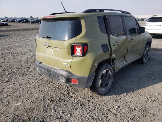 ZACCJBBT2FPB29440 - 2015 JEEP RENEGADE GREEN photo 4