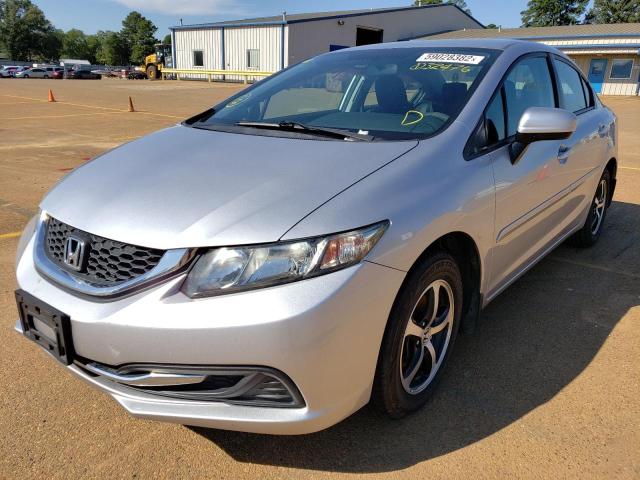 19XFB2F73FE032476 - 2015 HONDA CIVIC SE SILVER photo 2