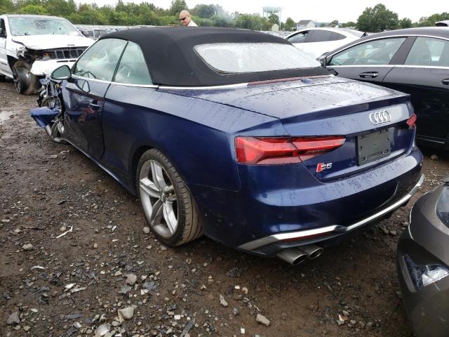 WAUY4GF59MN000183 - 2021 AUDI S5 PRESTIG BLUE photo 3