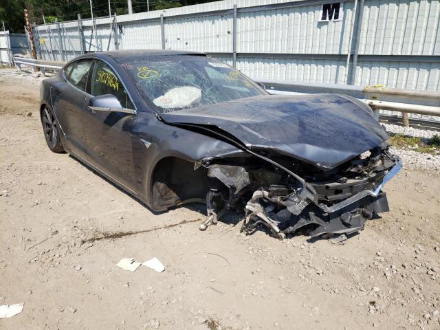 5YJSA1E41JF284412 - 2018 TESLA MODEL S Մոխրագույն լուսանկար 1