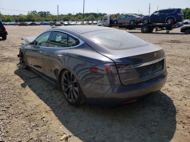 5YJSA1E41JF284412 - 2018 TESLA MODEL S Մոխրագույն լուսանկար 3