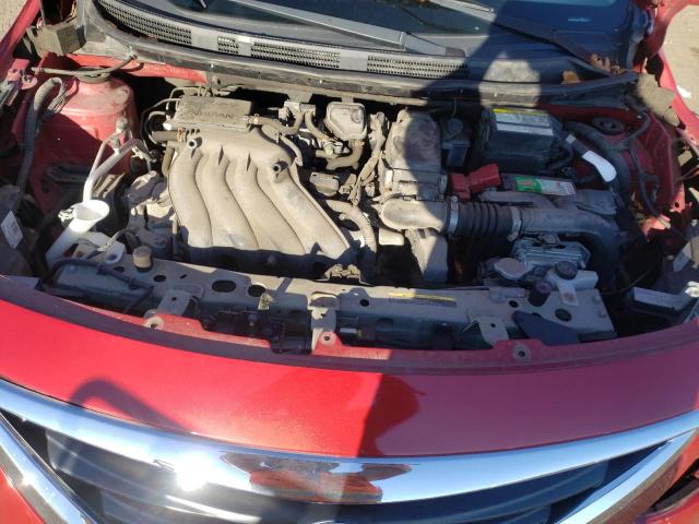 3N1CN7AP6FL825204 - 2015 NISSAN VERSA S/S RED photo 7