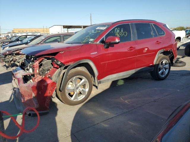 4T3B6RFV9MU031263 - 2021 TOYOTA RAV4 XLE P RED photo 2