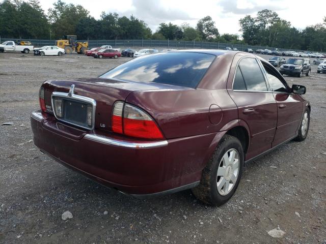 1LNHM86S14Y648478 - 2004 LINCOLN LS 勃艮第红 照片 4