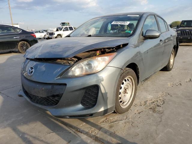 JM1BL1UP2D1777017 - 2013 MAZDA 3 I GRAY photo 2