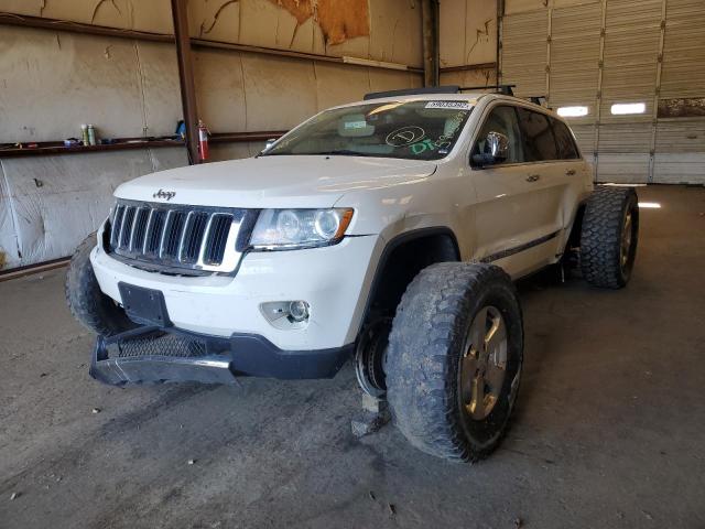 1C4RJFBG1CC272609 - 2012 JEEP GRAND CHER WHITE photo 2