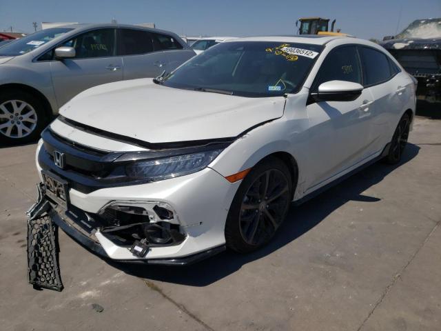 SHHFK7H95LU213451 - 2020 HONDA CIVIC SPOR WHITE photo 2