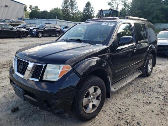 5N1AR18W07C649780 - 2007 NISSAN PATHFINDER BLACK photo 2