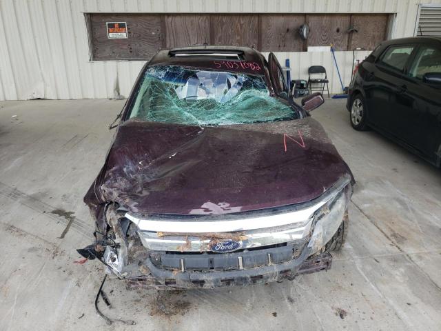 3FAHP0JG5BR171958 - 2011 FORD FUSION SEL BURGUNDY photo 9