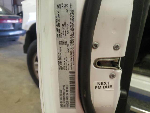 3C6UR5DJ1NG142729 - 2022 RAM 2500 BIG H WHITE photo 10