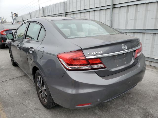 19XFB2F81DE284989 - 2013 HONDA CIVIC EX GRAY photo 3